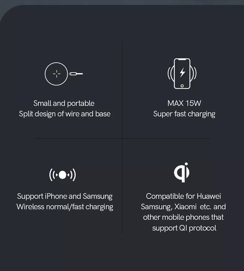 Đế Sạc Không Dây Chuẩn Qi Oisle MW188