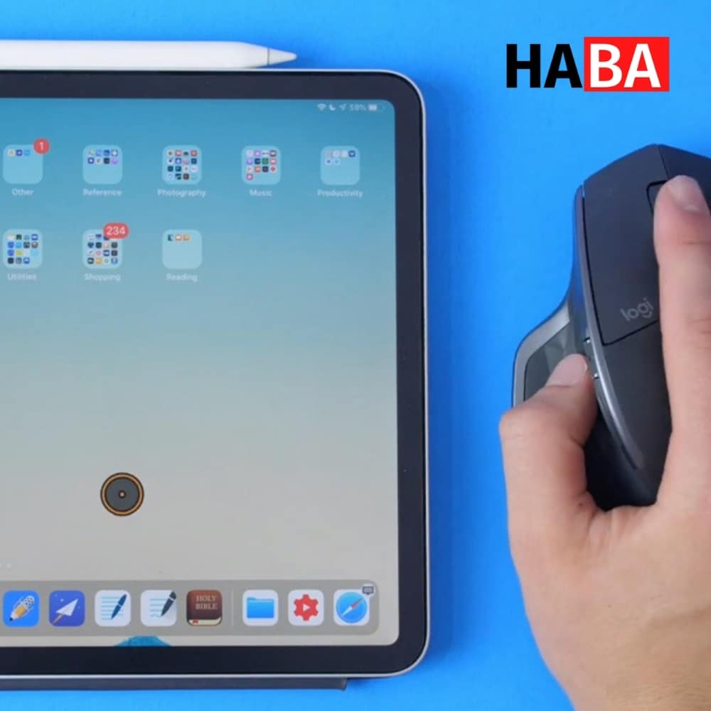 Dùng chuột cho máy tính bảng