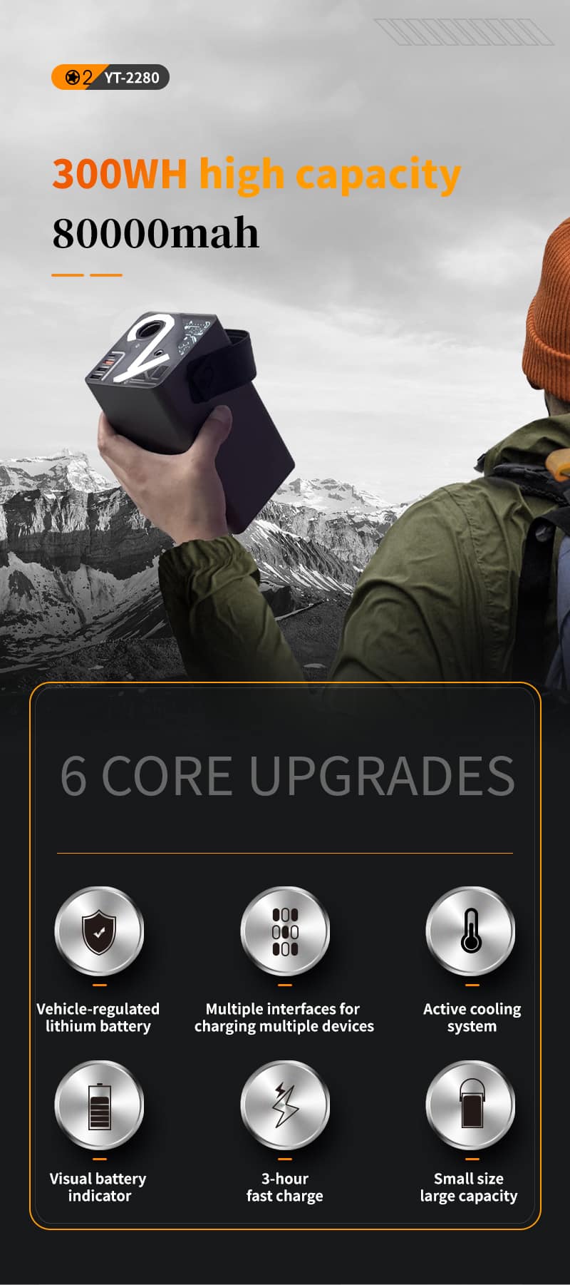 Pin Sạc Dự Phòng Laptop Dung Lượng Lớn 02 Project Yt-2280-B