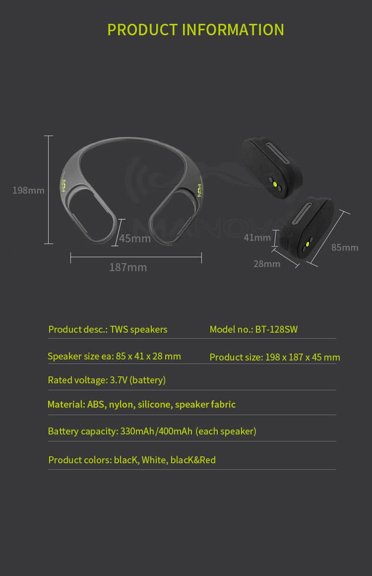 Loa Bluetooth Quàng Cổ Manova