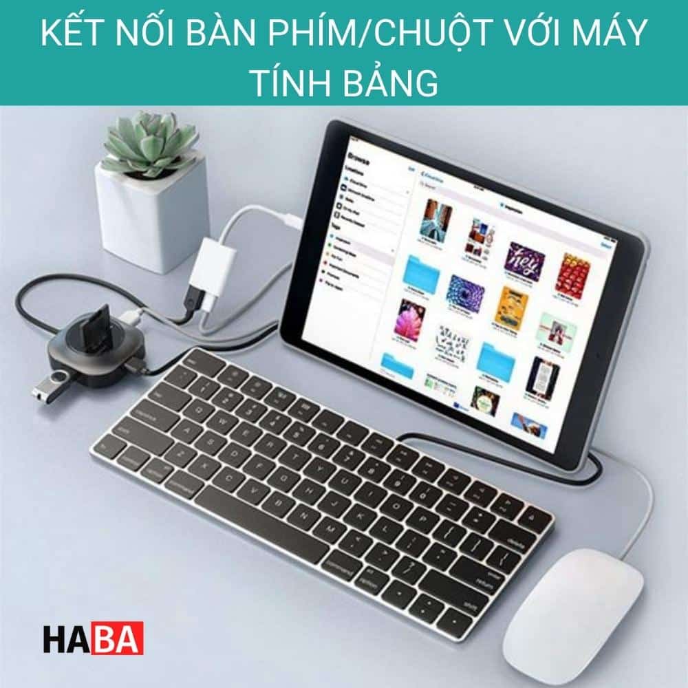 Kết nối bàn phím và chuột để sử dụng cho máy tính bảng hay điện thoại