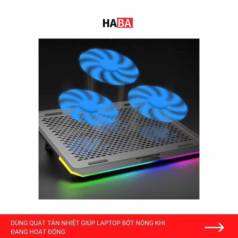 Sử dụng quạt tản nhiệt để làm mát khi sử dụng laptop