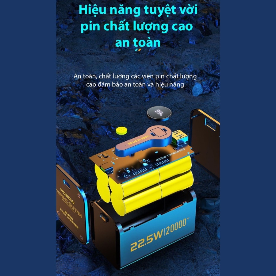 Sử dụng pin sạc dự phòng có hiệu suất cao