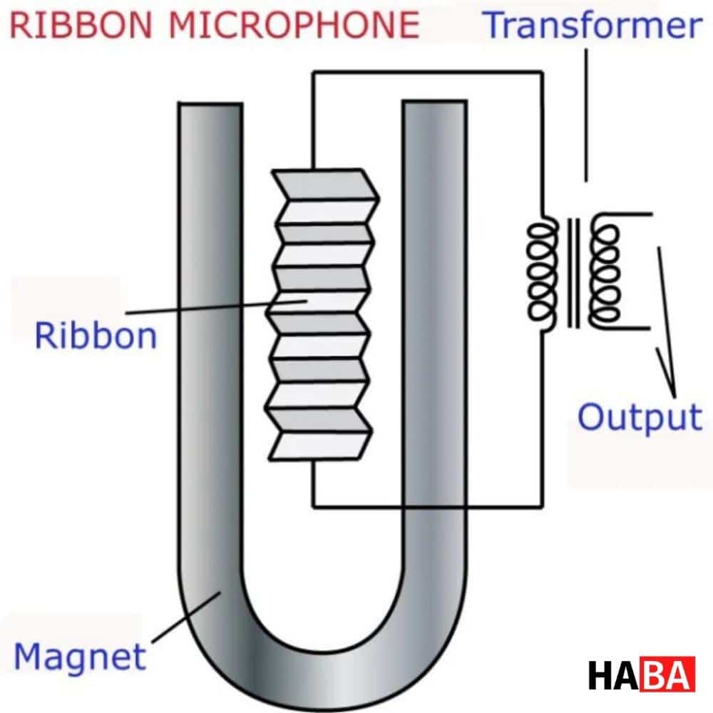 Cấu tạo của ribbon microphone