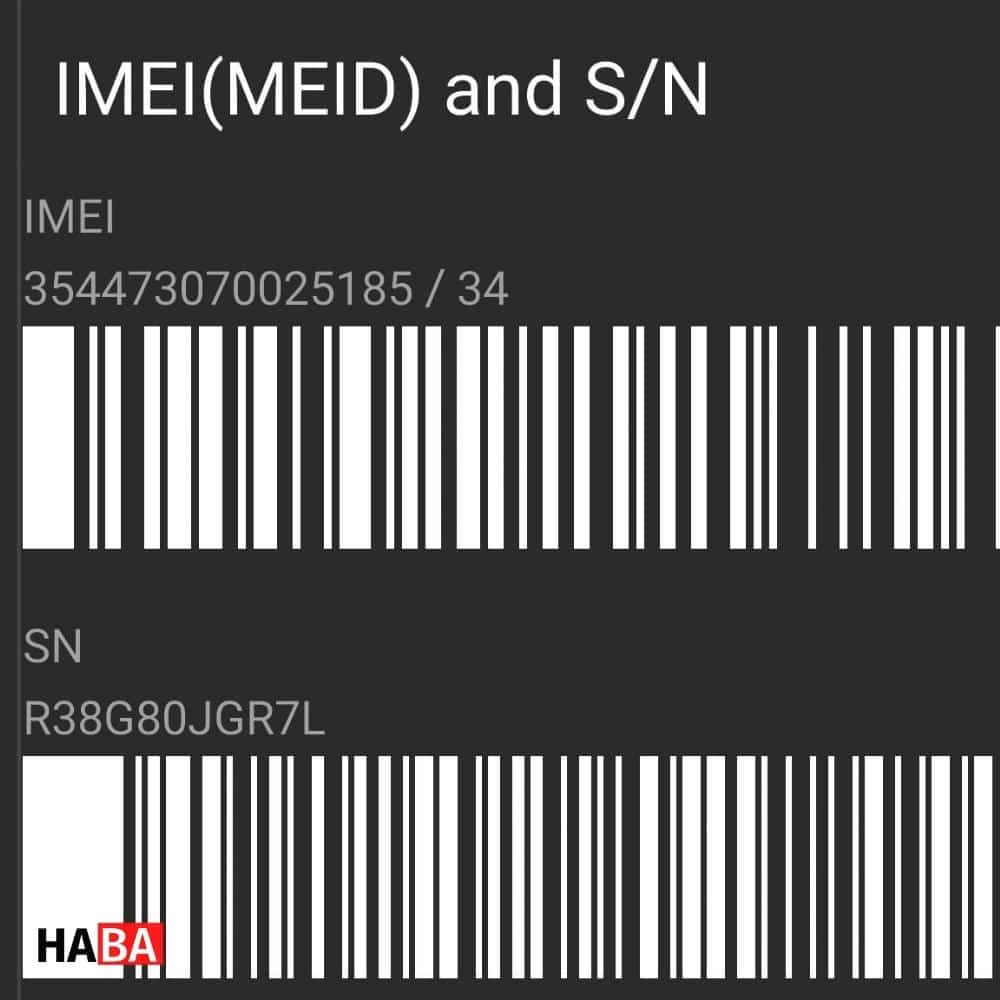 Cấu trúc của số imei